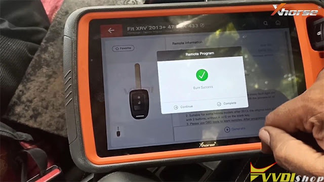 Honda WR-V ID47 Key with Xhorse Key Tool Plus 3