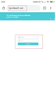 cara login tplink wr840 ke localhost