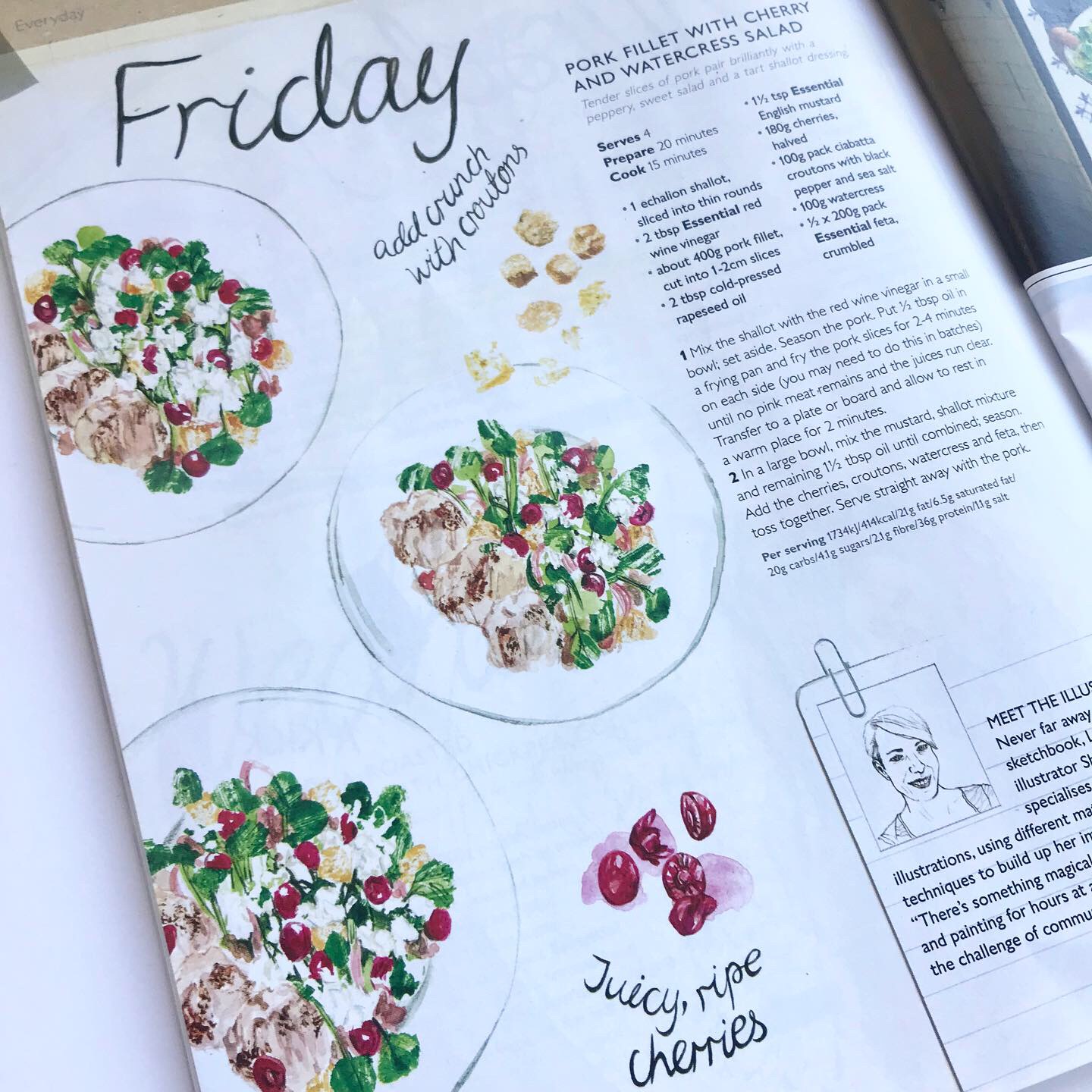 Sharon Farrow Waitrose food illustrations