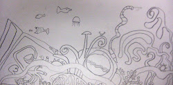 coral reef draw drawing easy sketch pencil step reefs barrier watercolor fish overlapping paper 8jpg island toolbar creator experiments education