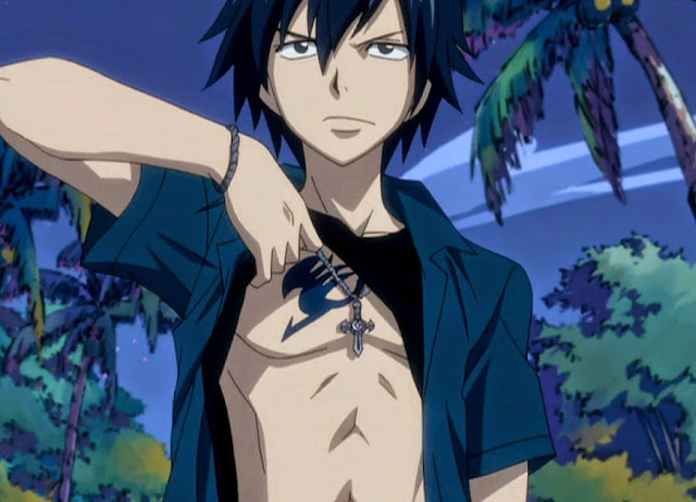 Gray Fullbuster, Fairy tail, hottest anime guys, shirtless