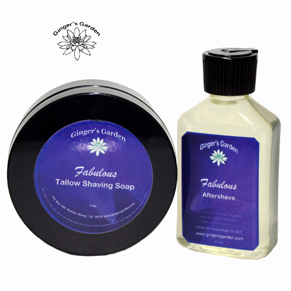 Ginger's Garden Handmade Artisan Soap Shaving Soap, Aftershave F**king Fabulous type