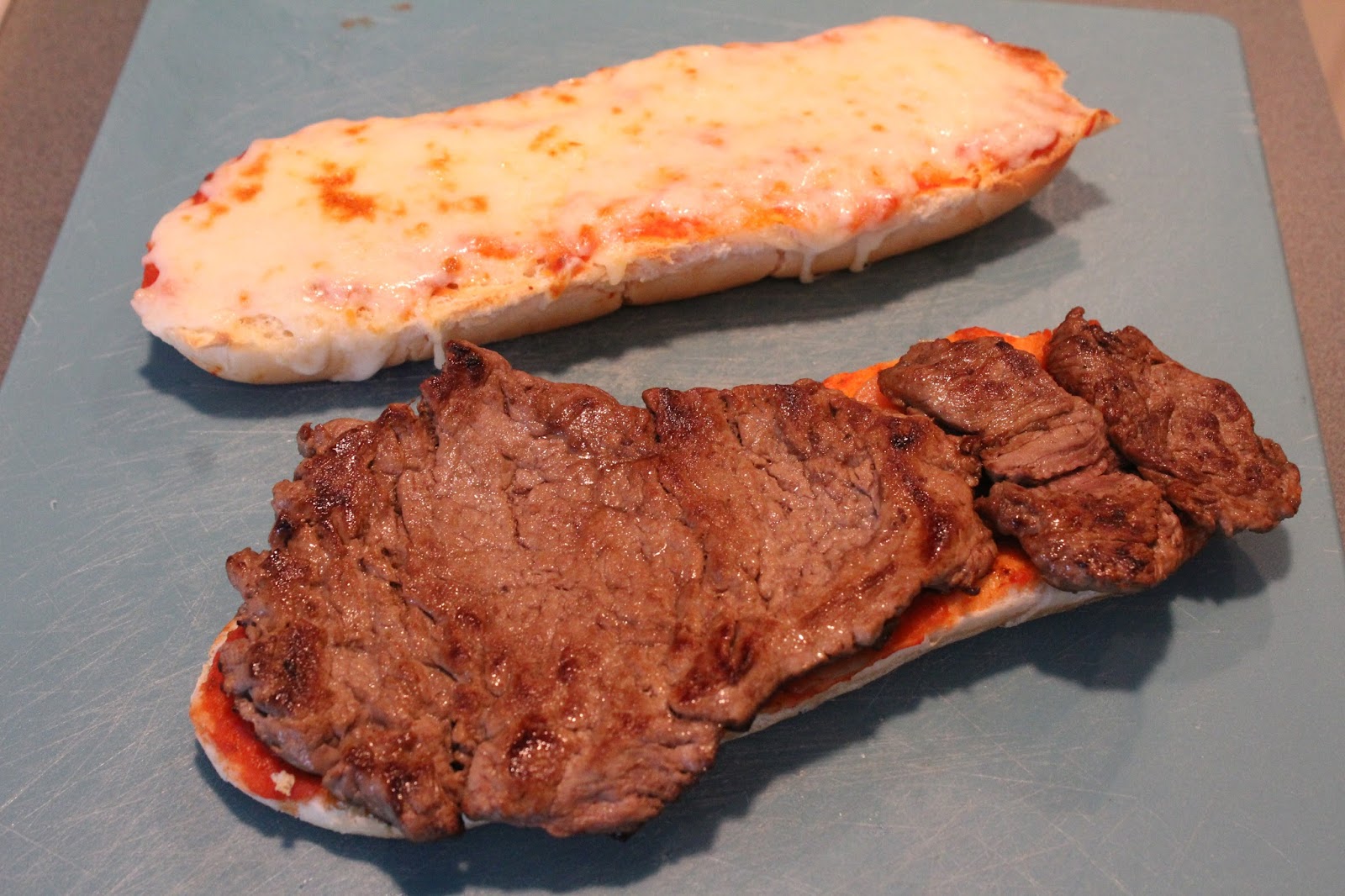 The Freshman Cook Pizza Steak Hoagie / SundaySupper