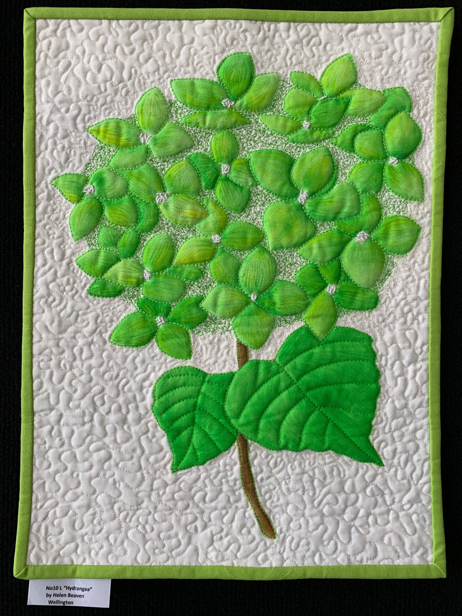 Wendy's Quilts and More Aotearoa Quilters Lime Challenge