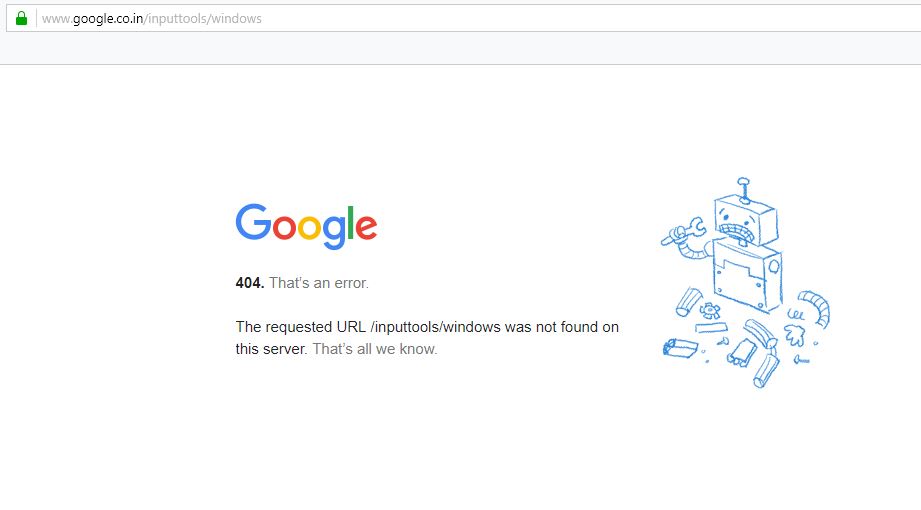 Google IME Windows Not Found 