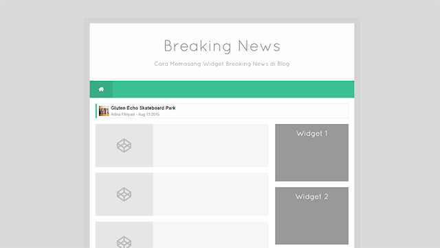 How to Install Widget Breaking News Blog