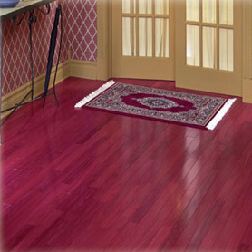 green certified purpleheart hardwood flooring