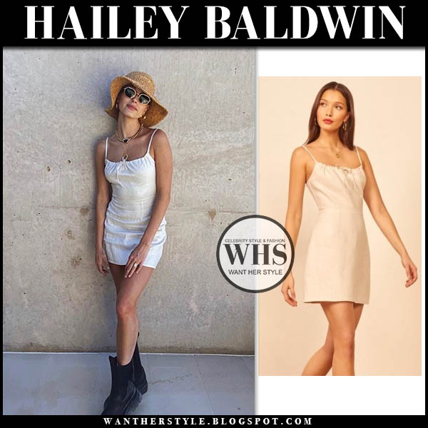 hailey baldwin mini dress