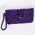 CLUTCH CROCHET ROXO