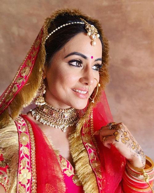 Hina Khan bridal look Raanjhana Indian tv actress