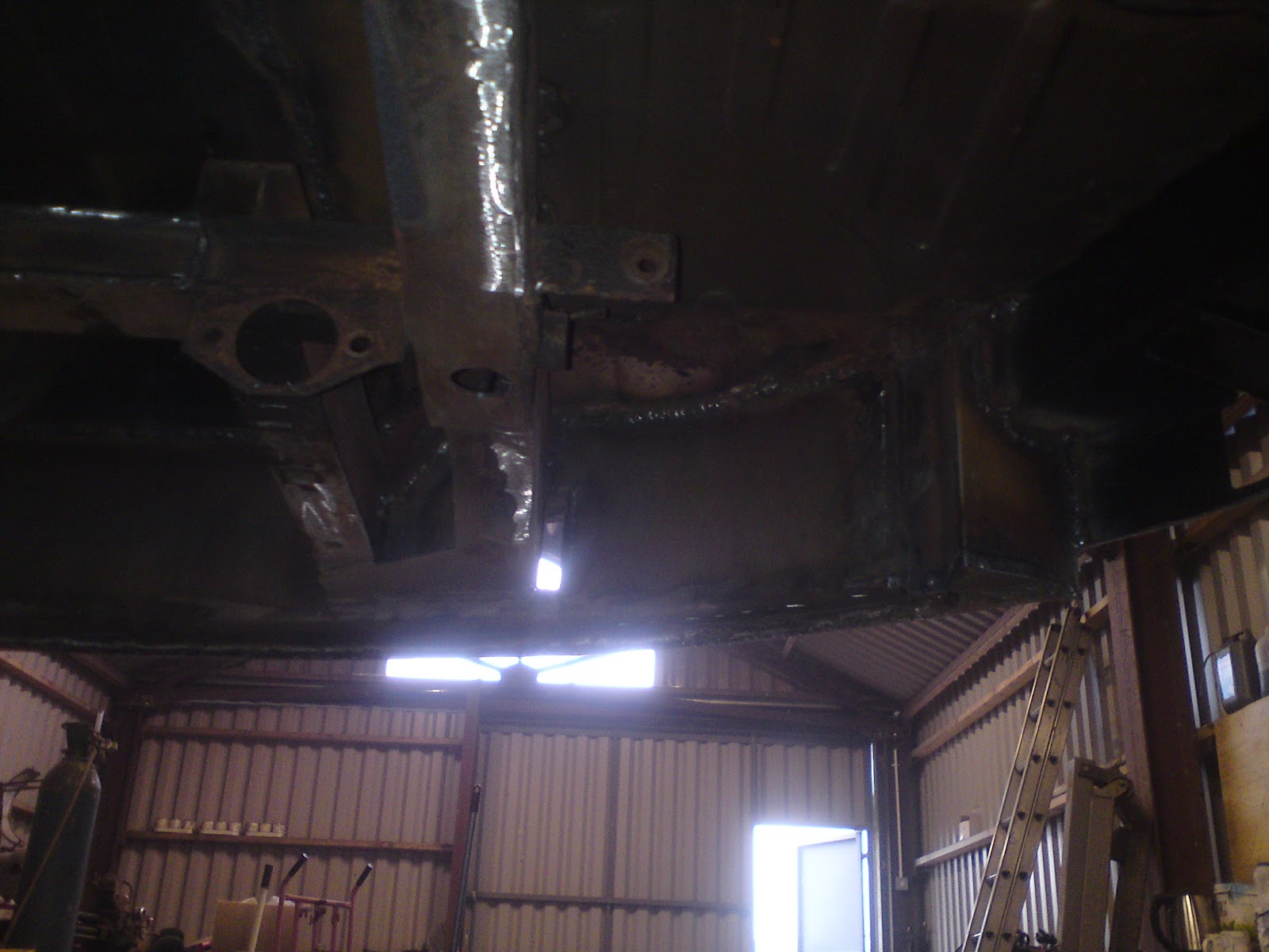 Steel Demon's Auto Surgery Final stage of welding and door gap checking