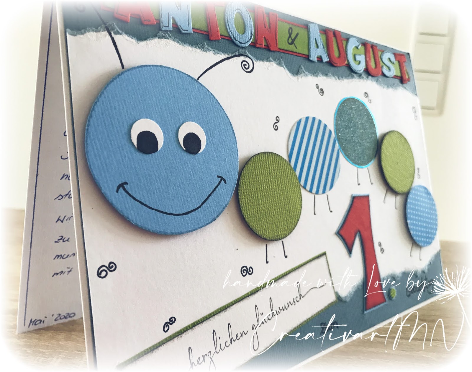 Glückwunschkarte zum 1. Geburtstag *~ Glückwunschkarte zum 1. Geburtstag *~