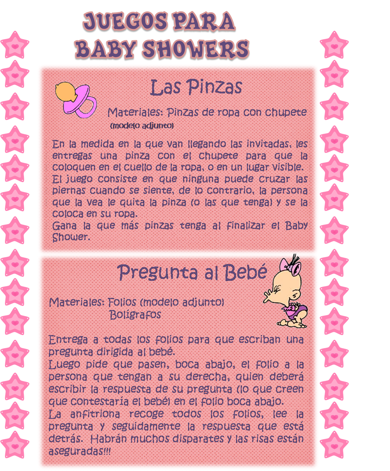 Juegos Para Baby Shower Divertidos Y Originales Imagui