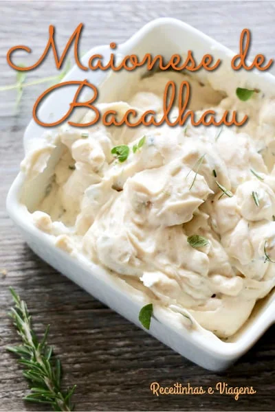 Receita de Maionese de bacalhau para a Pascoa