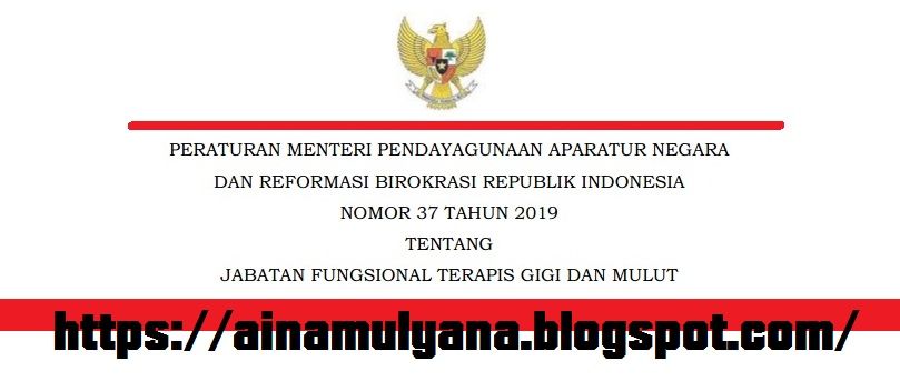 Permenpan Rb Nomor 37 Tahun 2019 Tentang Jabatan Fungsional Terapis Gigi Dan Mulut Pendidikan Kewarganegaraan Pendidikan Kewarganegaraan