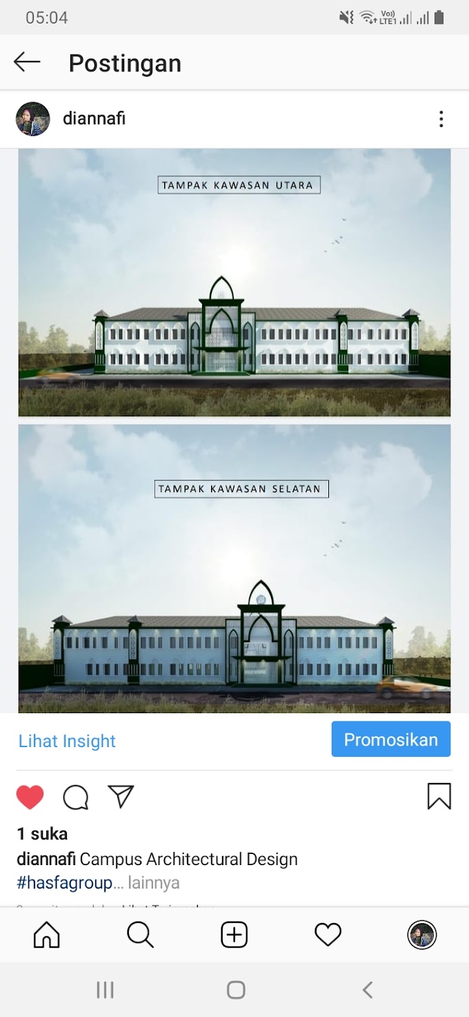 Desain Arsitektur Kawasan Kampus Sekolah 24 Kelas