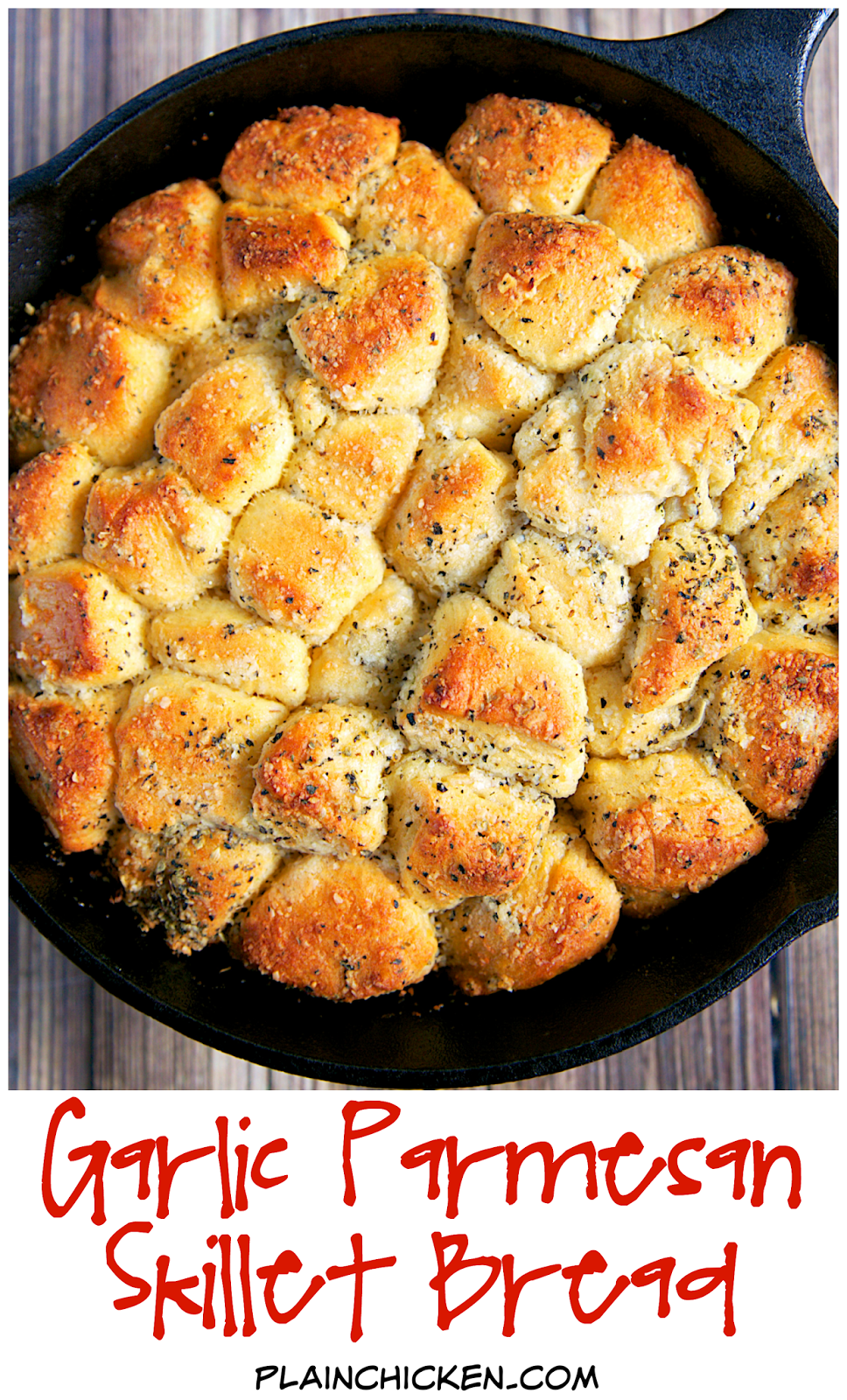 Garlic Parmesan Skillet Bread Plain Chicken