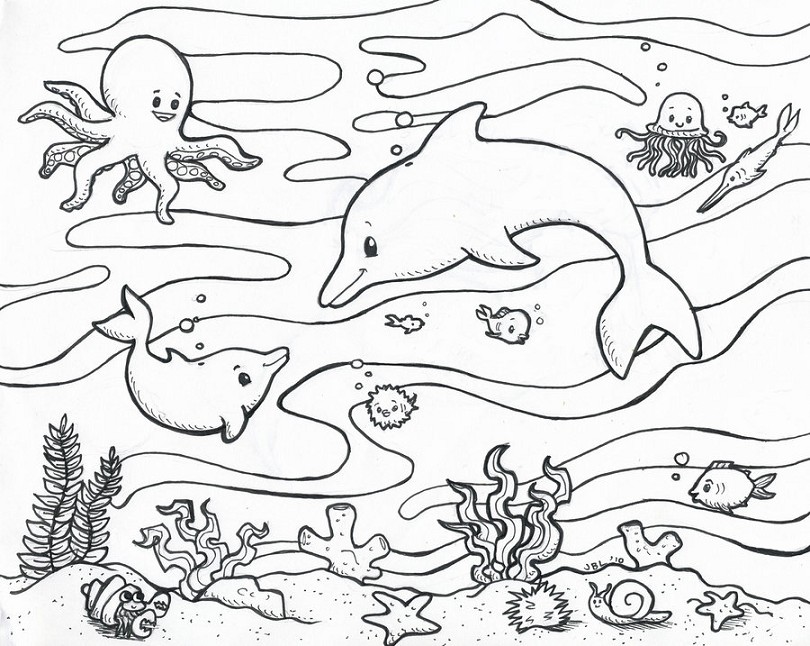 Sketsa Gambar Hewan Laut Terbaru gambarcoloring Sketsa Gambar Hewan Laut Terbaru gambarcoloring