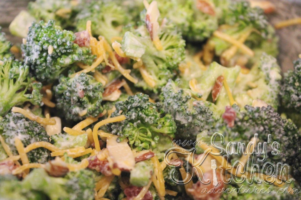 Skinny Broccoli Salad Sandy's Kitchen