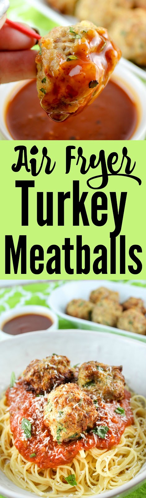 Easy Air Fryer Turkey Meatballs - The Food Hussy