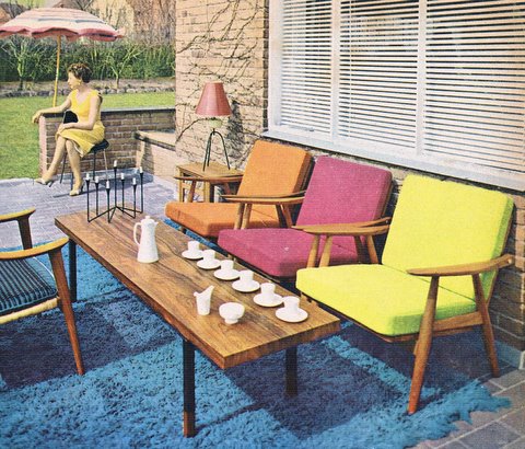 Dengang i 50erne: Sommer på terrassen anno 1958