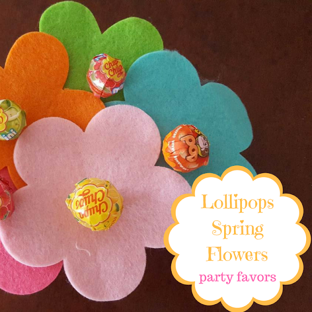Lollipops Spring Flower Party Favors Lollipops Spring Flower Party Favors