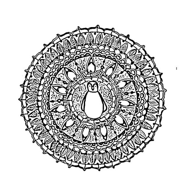 Holiday Mandala free printable coloring pages holiday.filminspector.com