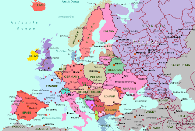 Gambar Peta Benua Eropa