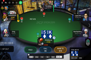 Play PCF Poker Screen