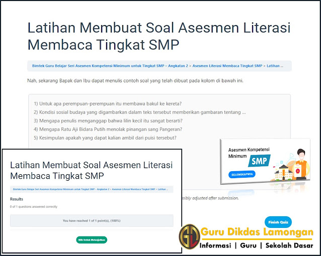 Contoh Soal Asesmen Nasional Literasi Membaca nara