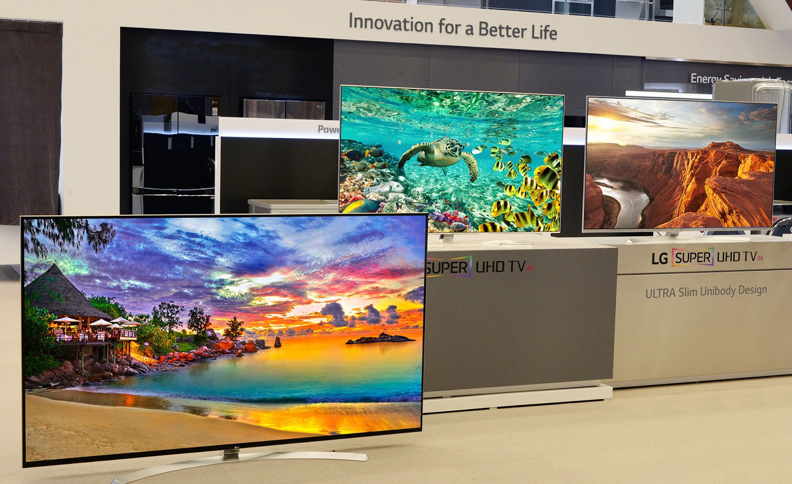 LG UHD TVs at CES 2016