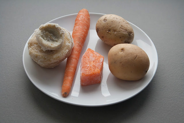 Pappa di patate e carciofi per il lattante step 1
