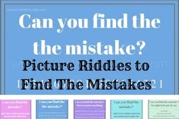 Boost Your Observation Skills: Find the Mistake Picture Riddles