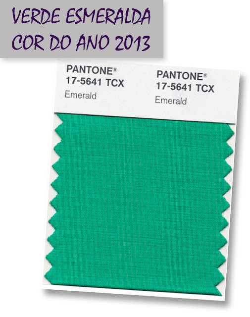 Casa de Papel Verde Esmeralda Cor do ano 2013