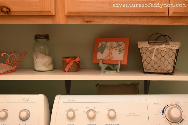 Easy DIY Shelf over the Washer