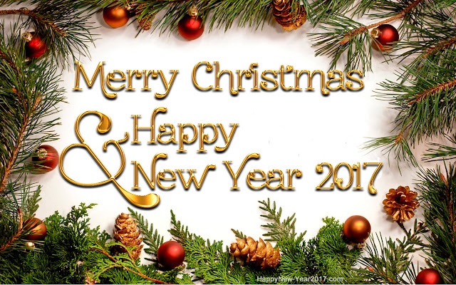 Image result for merry christmas and happy new year 2017