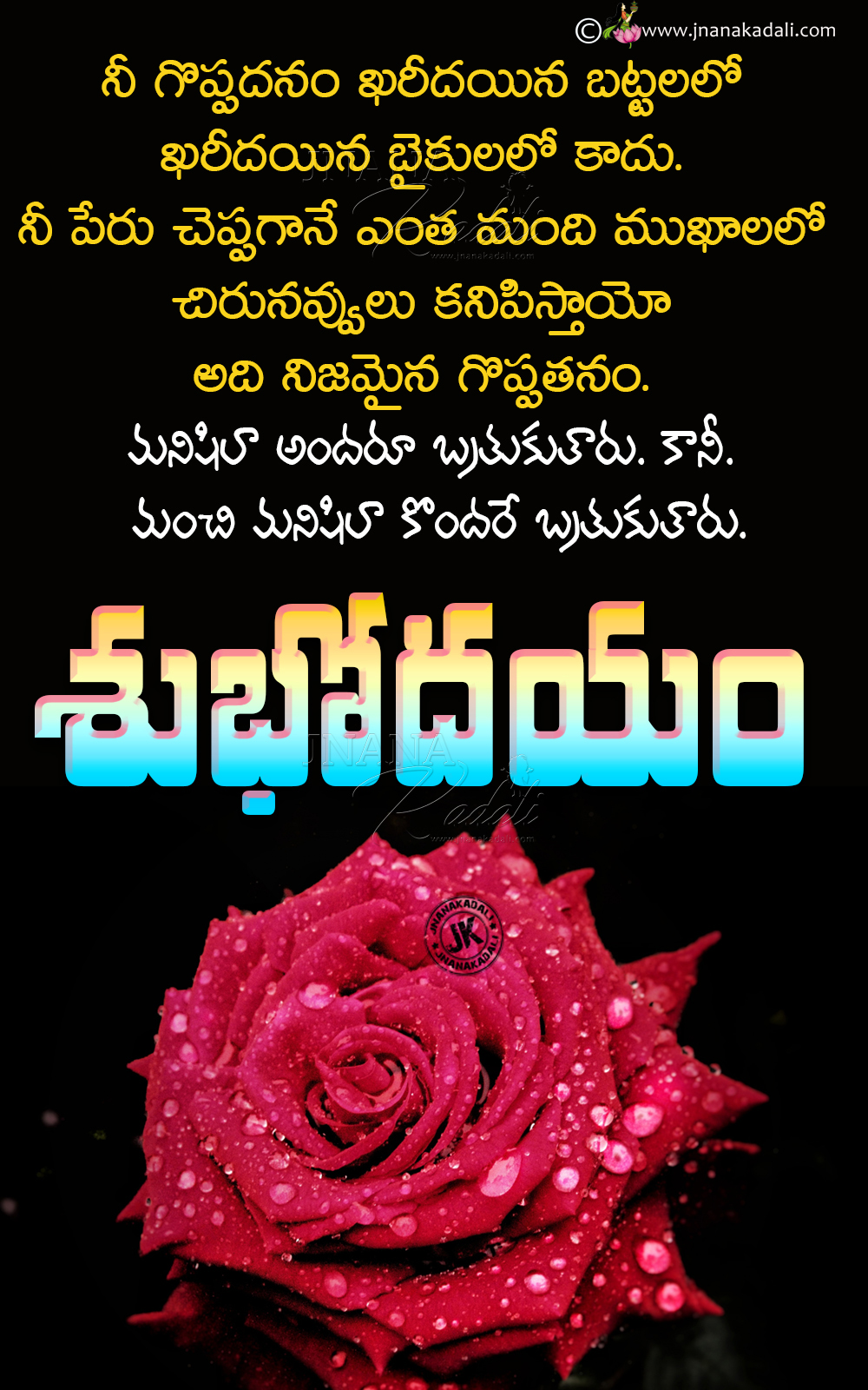 Good Morning Telugu best Words-Subhodayam Whats App Sharing Quotes ...
