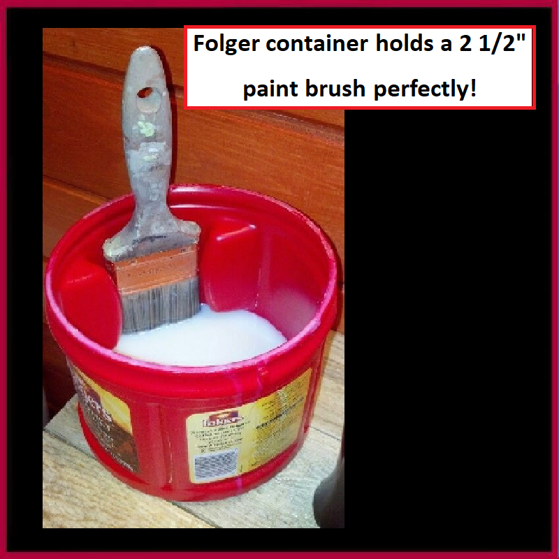 Dollar Store Crafter DIY Paint Brush Holder