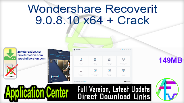 Wondershare Recoverit 9.0.8.10 x64 + Crack