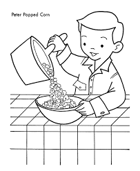 Popcorn coloring pages 7