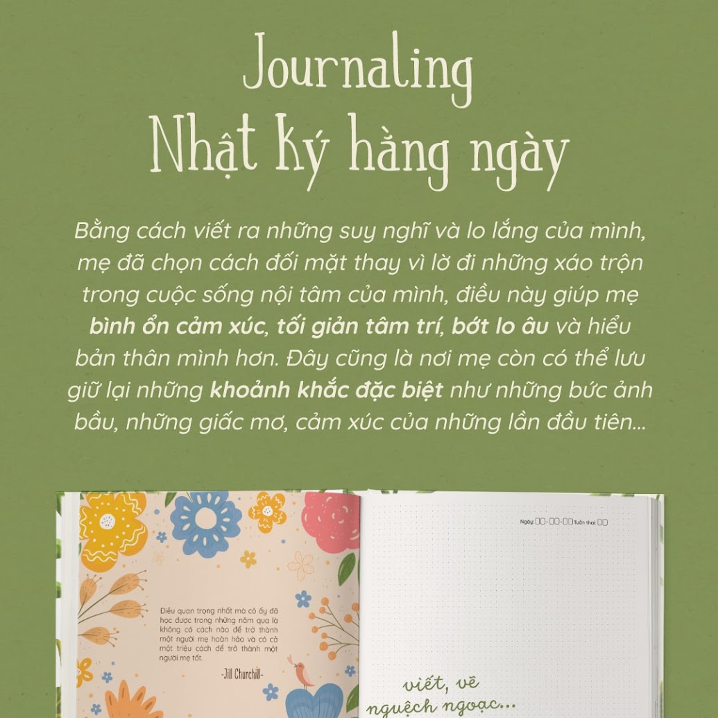 [A116] Sách tô màu Chín Tháng Mười Ngày - Mẹ Bầu Zui