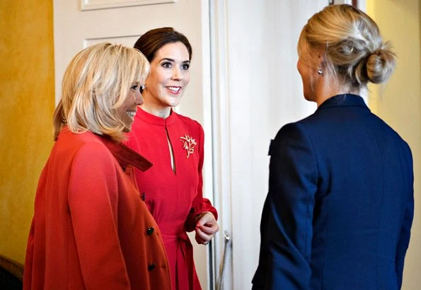  Crown Princess Mary and First Lady Macron visited School of Design on Holmen in Copenhagen