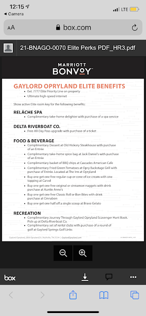 Review: Marriott Bonvoy Platinum Elite Upgrade and Benefits at Gaylord Opryland Resort & Convention Center Nashville