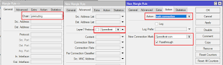 Contoh Mark Connection untuk layer 7 protocol