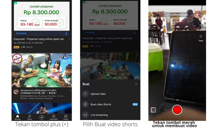 proses membuat short videos proses membuat short videos