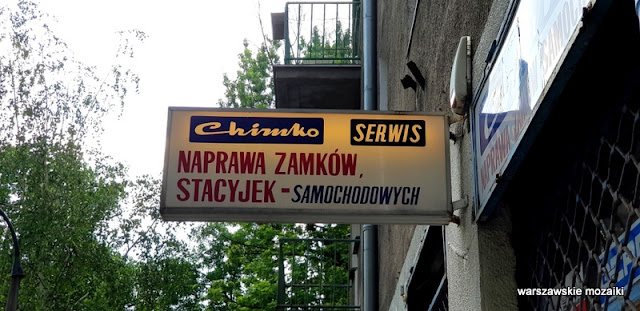 warszawskie szyldy retro retroszyld tabliczka Mokotów