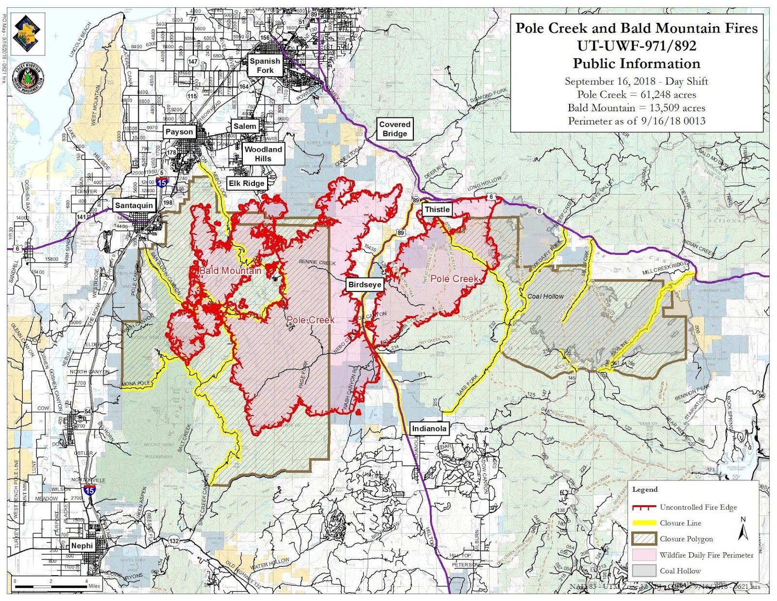 mountain fire to the west and the fire perimeter near elk ridge and woodland hill and the pole creek fire having done damage on both sides of us 89 mountain fire to the west and the fire perimeter near elk ridge and woodland hill and the pole creek fire having done damage on both sides of us 89