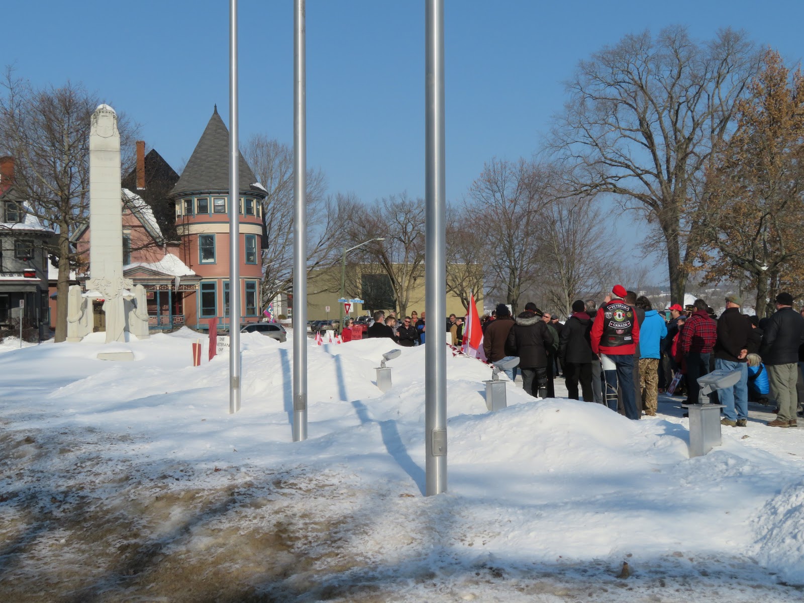 Charles Leblanc's Other Blog Veterans Protesting in Fredericton for