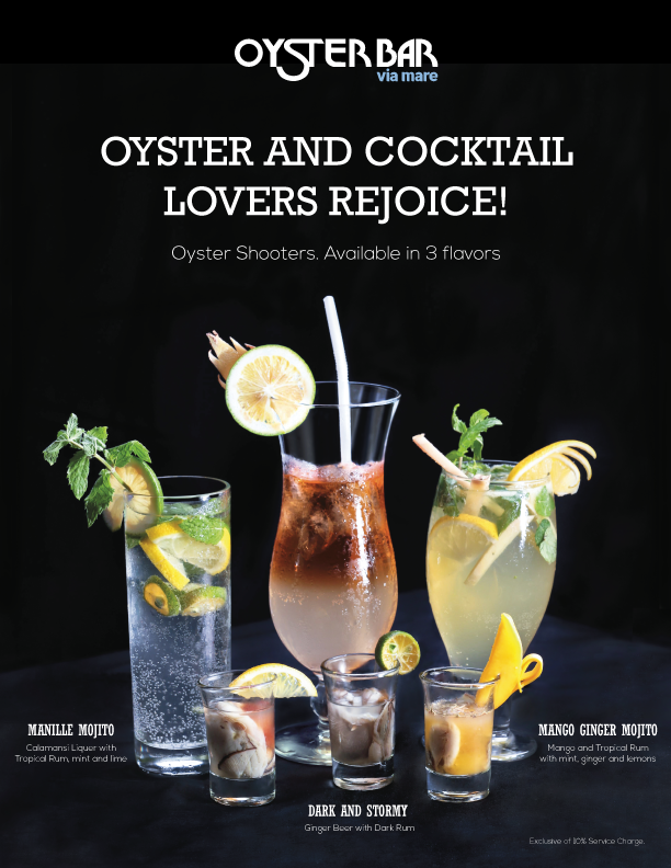 PROMO ALERT New Cocktails and Happy Hour Promo from Via Mare Blogs