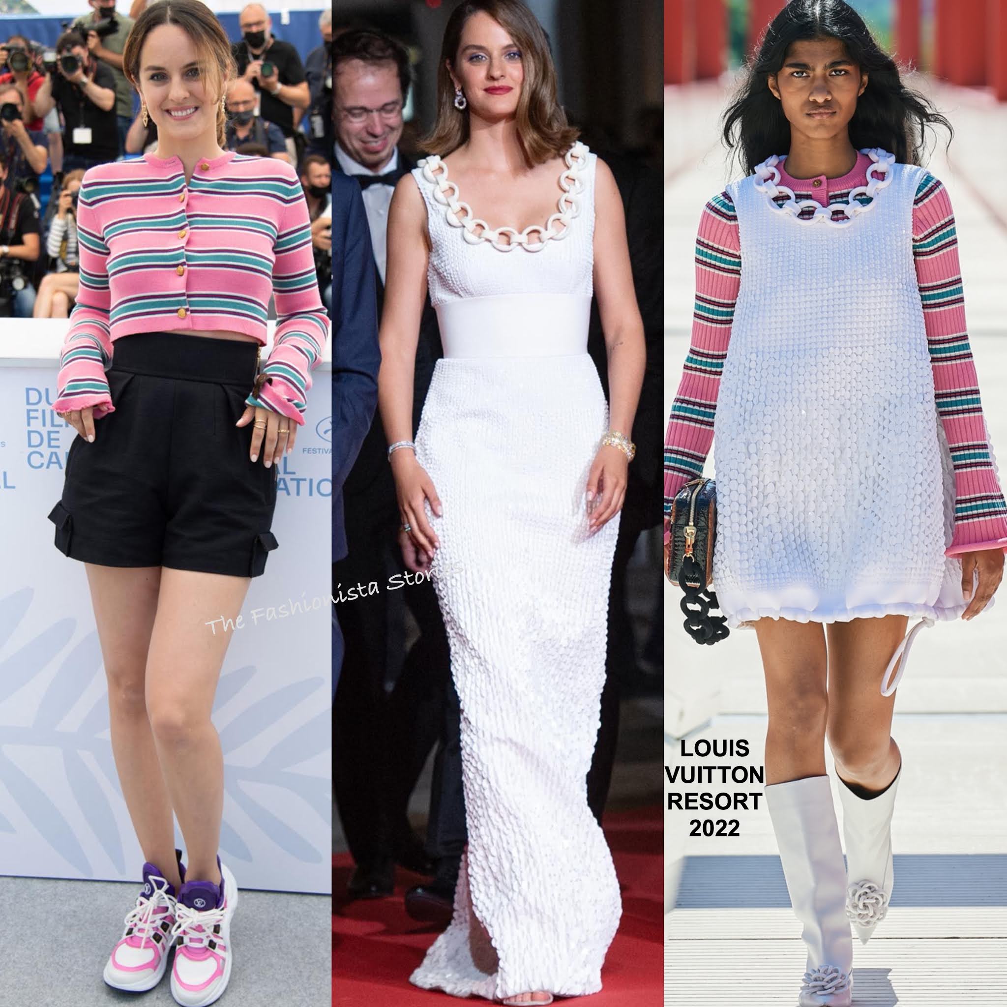 Noémie Merlant in Louis Vuitton at 'The Innocent' 75th Cannes Film